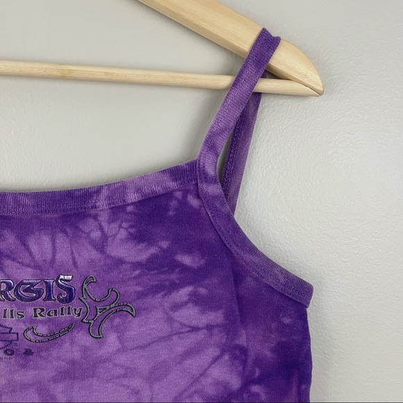 HARLEY-DAVIDSON Purple Tie Dye Sturgis Black Hills Rally Rapid City S.D Tank Top - Picture 2 of 8